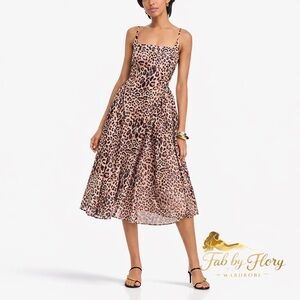 AQUA Animal Print Midi Dress - Exclusive at Bloomingdales